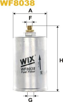 WIX Filters WF8038 - Топливный фильтр unicars.by