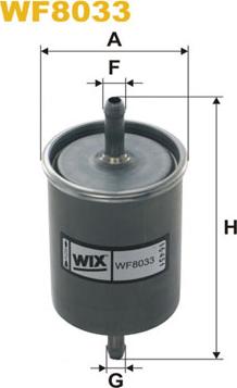 WIX Filters WF8033 - Топливный фильтр unicars.by