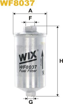 WIX Filters WF8037 - Топливный фильтр unicars.by