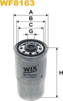 WIX Filters WF8163 - Топливный фильтр unicars.by