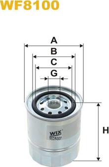 WIX Filters WF8100 - Топливный фильтр unicars.by