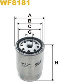 WIX Filters WF8181 - Топливный фильтр unicars.by