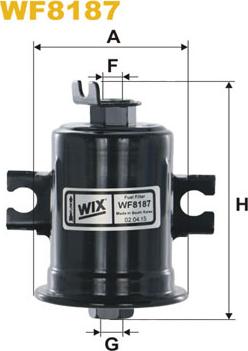 WIX Filters WF8187 - Топливный фильтр unicars.by