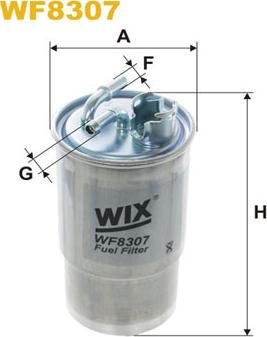 WIX Filters WF8307 - Топливный фильтр unicars.by