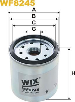 WIX Filters WF8245 - Топливный фильтр unicars.by