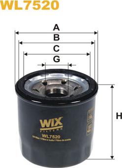 WIX Filters WL7520 - Масляный фильтр unicars.by