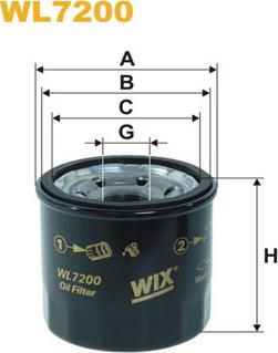 WIX Filters WL7200 - Масляный фильтр unicars.by