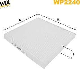 WIX Filters WP2240 - Фильтр воздуха в салоне unicars.by