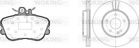 Woking 85453.02 - Дисковый тормозной механизм, комплект unicars.by