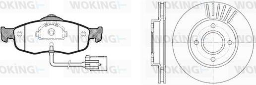 Woking 85323.00 - Дисковый тормозной механизм, комплект unicars.by