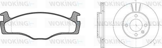 Woking 80713.00 - Дисковый тормозной механизм, комплект unicars.by