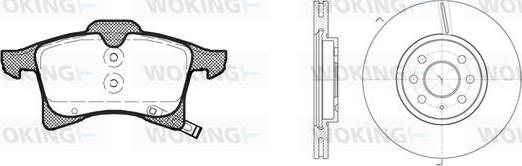 Woking 811363.02 - Дисковый тормозной механизм, комплект unicars.by