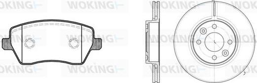 Woking 88873.00 - Дисковый тормозной механизм, комплект unicars.by