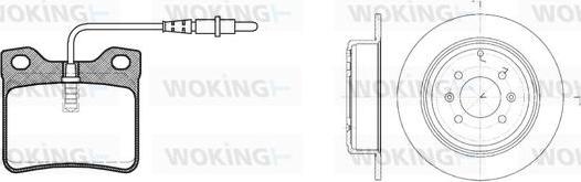 Woking 82213.00 - Дисковый тормозной механизм, комплект unicars.by