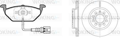 Woking 87333.05 - Дисковый тормозной механизм, комплект unicars.by