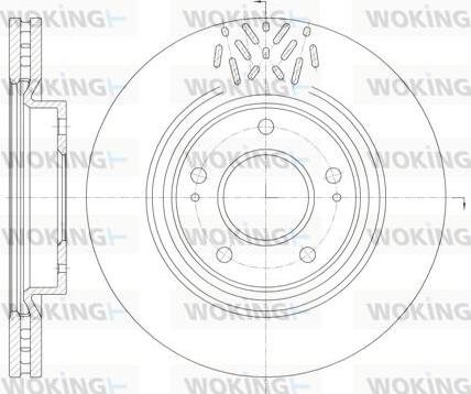 Woking D6996.10 - Тормозной диск unicars.by