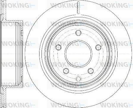 Woking D6998.10 - Тормозной диск unicars.by