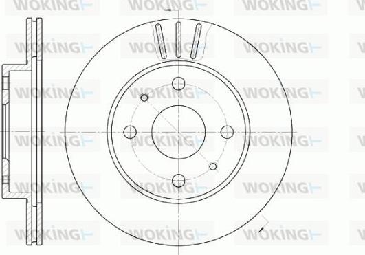 Woking D6954.10 - Тормозной диск unicars.by