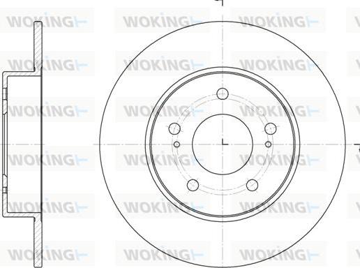 Woking D6909.00 - Тормозной диск unicars.by