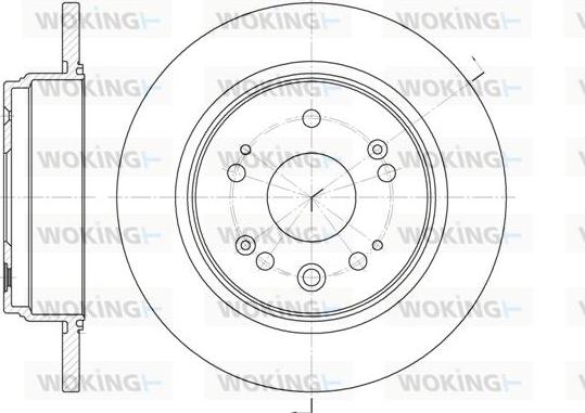 Woking D6912.00 - Тормозной диск unicars.by