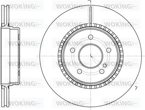 Woking D6929.10 - Тормозной диск unicars.by