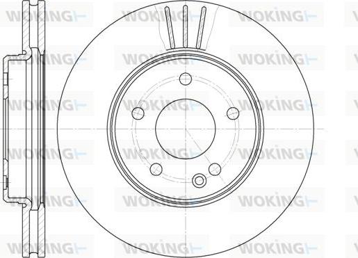 Woking D6495.10 - Тормозной диск unicars.by