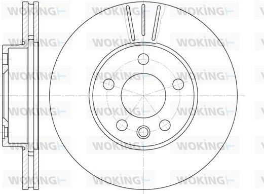 Woking D6496.10 - Тормозной диск unicars.by