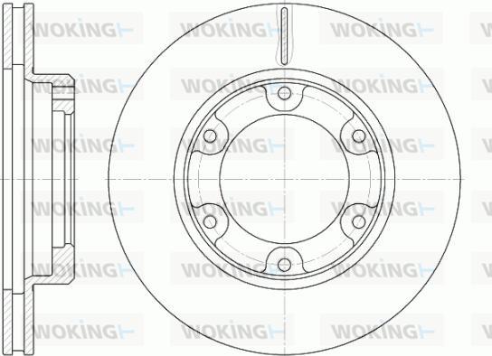 Woking D6491.10 - Тормозной диск unicars.by