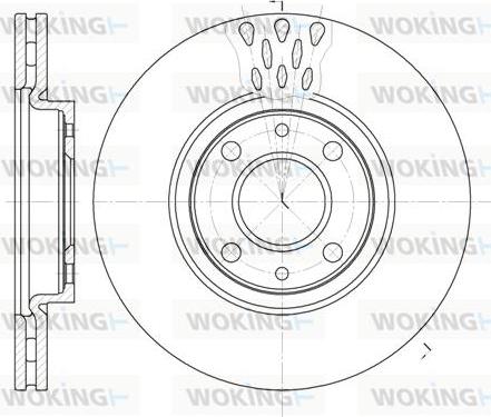 Woking D6443.10 - Тормозной диск unicars.by