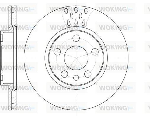 Woking D6442.11 - Тормозной диск unicars.by