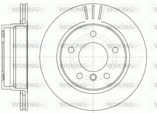 Woking D6458.10 - Тормозной диск unicars.by