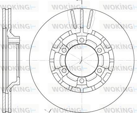 Woking D6464.10 - Тормозной диск unicars.by