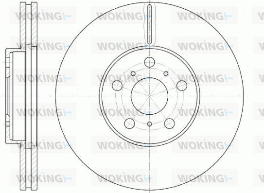 Woking D6465.10 - Тормозной диск unicars.by