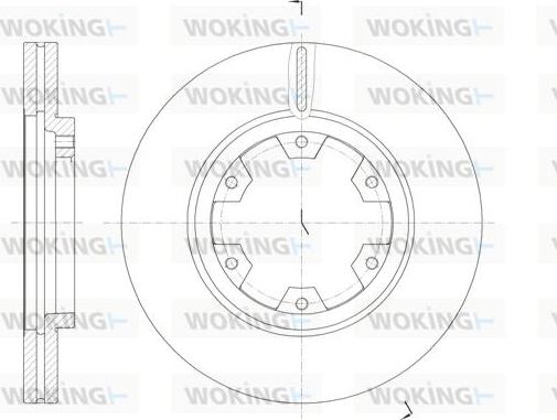 Woking D6466.10 - Тормозной диск unicars.by