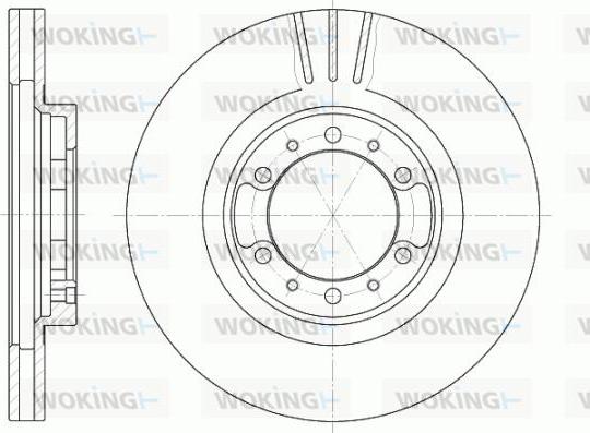 Woking D6462.10 - Тормозной диск unicars.by