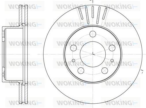 Woking D6409.10 - Тормозной диск unicars.by