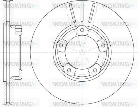 Woking D6405.10 - Тормозной диск unicars.by