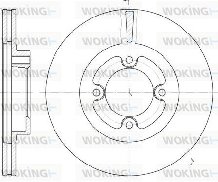 Woking D6406.10 - Тормозной диск unicars.by