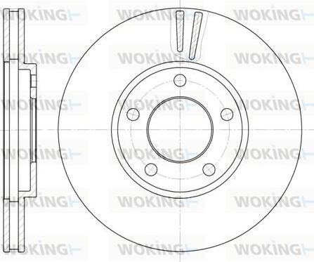 Woking D6419.10 - Тормозной диск unicars.by