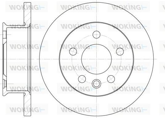 Woking D6414.00 - Тормозной диск unicars.by