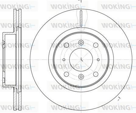 Woking D6484.10 - Тормозной диск unicars.by