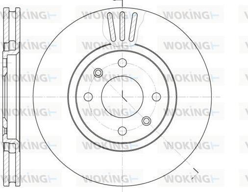 Woking D6486.10 - Тормозной диск unicars.by