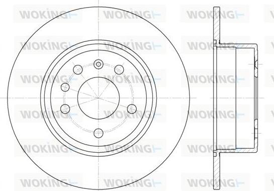 Woking D6487.00 - Тормозной диск unicars.by