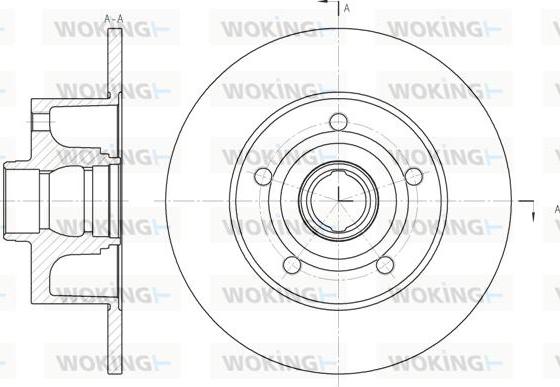 Woking D6431.00 - Тормозной диск unicars.by