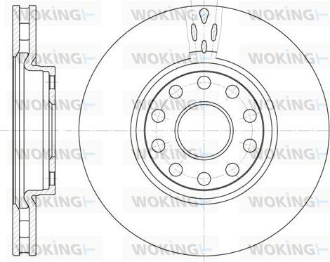 Woking D6479.10 - Тормозной диск unicars.by