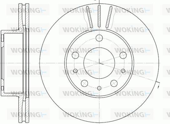 Woking D6476.10 - Тормозной диск unicars.by