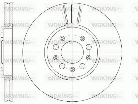 Woking D6544.10 - Тормозной диск unicars.by