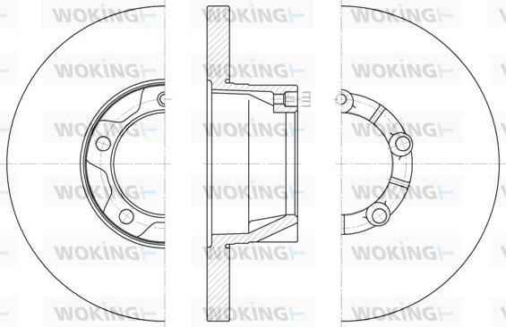 Woking D6543.00 - Тормозной диск unicars.by