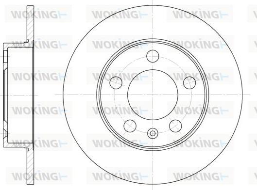 Woking D6547.00 - Тормозной диск unicars.by