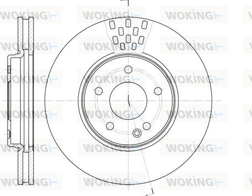 Woking D6556.10 - Тормозной диск unicars.by